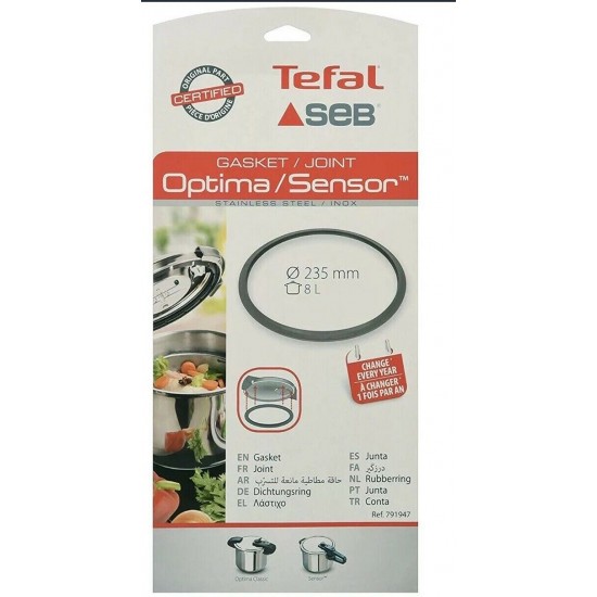 Λάστιχο Χύτρας Seb Sensor/Optima 8 lt Original ▶ Λάστιχα